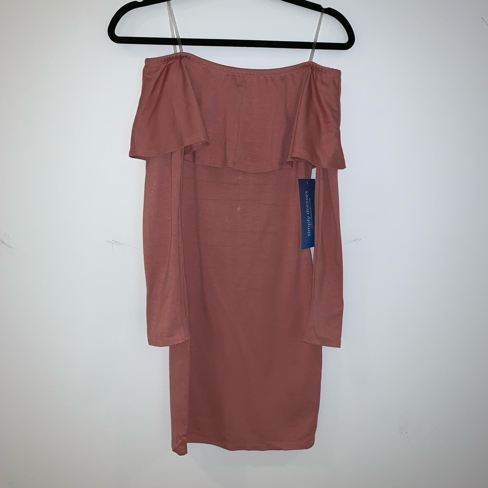 NWT Promgirl mauve fitted dress small